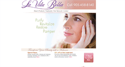 Desktop Screenshot of lavitabellaspa.com